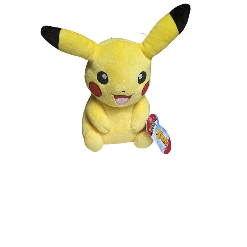 Pokemon Pikachu Plush 8" Stuffed Toy Wicked Cool Toys WCT 2019 New With Tags